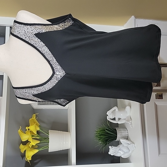 Sequin Black Tank Top - Picture 6 of 6